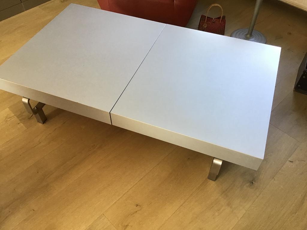 Leolux tablet salontafel, Ophalen, Overige materialen, Gebruikt, 100 tot 150 cm