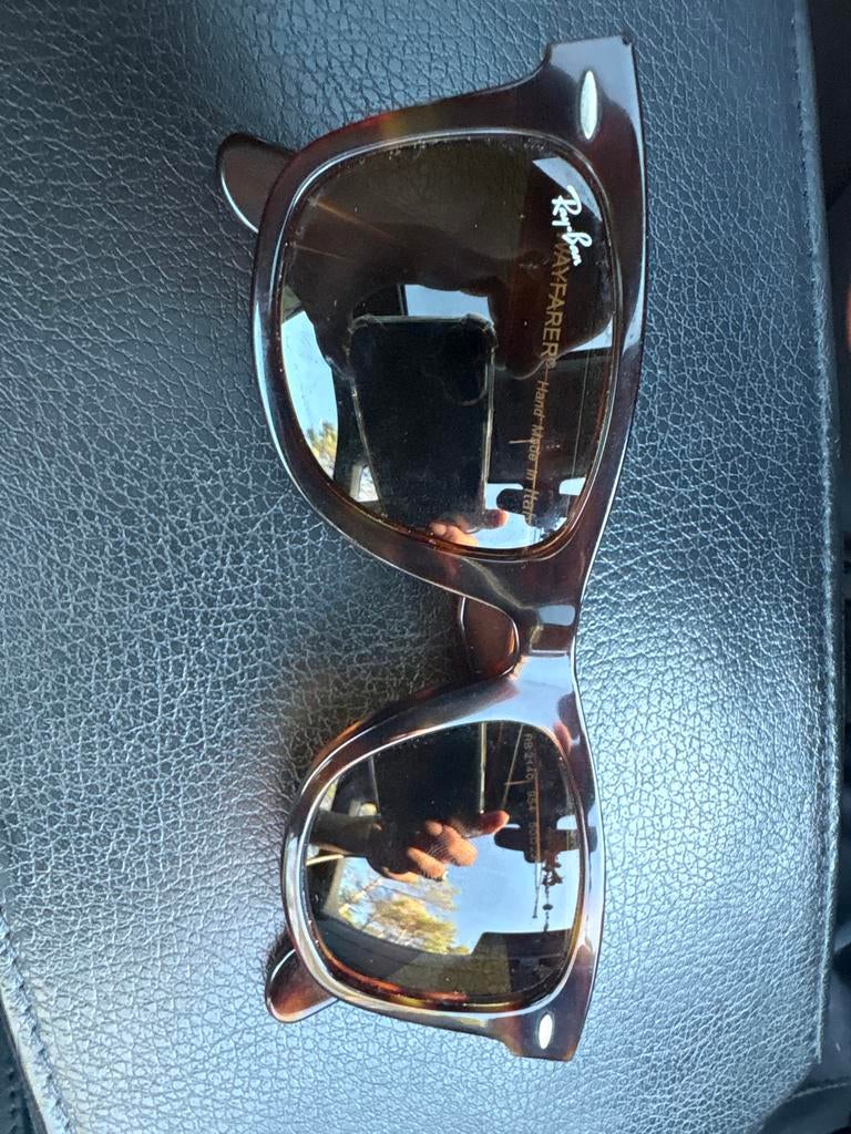 Ray-Ban Wayfarer zonnebril bruin, Gebruikt, Zonnebril, Bruin, Ophalen of Verzenden