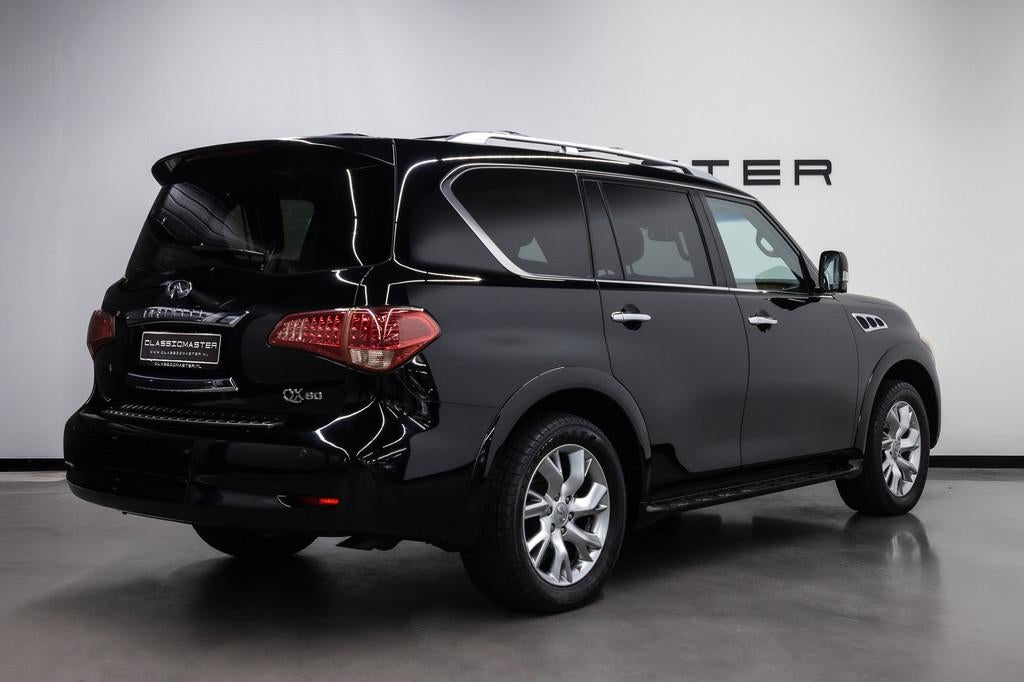 Infiniti QX 80 V8 6 persoonsuitvoering Dealer auto, Auto's, Infiniti, Automaat, Parkeersensor, Bedrijf, SUV of Terreinwagen