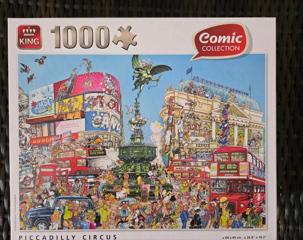 Puzzels 5 stuks zgan compleet 1000 stukjes, Ophalen of Verzenden, 500 t/m 1500 stukjes, Zo goed als nieuw