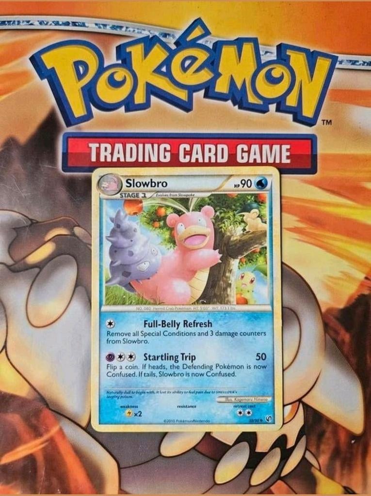Slowbro 38/90 Heartgold&Soulsilver Undaunted pokemon kaart, Ophalen of Verzenden, Gebruikt, Losse kaart