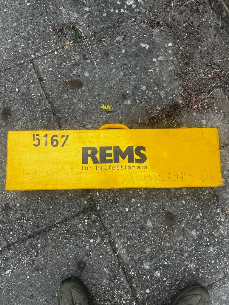 REMS Turbo K 5167 pijpsnijder in koffer, Doe-het-zelf en Verbouw, Gereedschap | Overige machines, Ophalen, Gebruikt