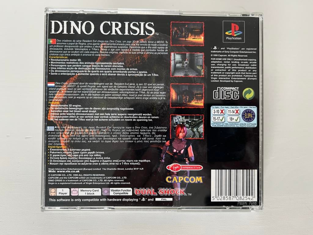 Dino Crisis PlayStation 1, Avontuur en Actie, Gebruikt, Ophalen of Verzenden, Vanaf 16 jaar