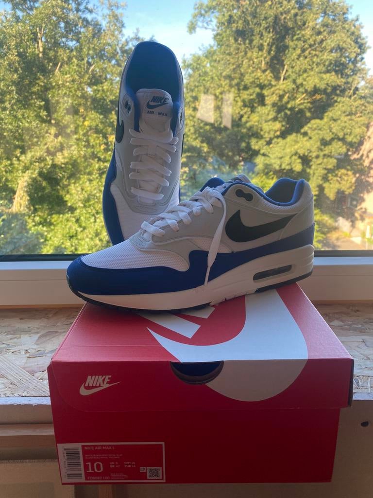 Nike Air Max 1 Deep Royal Blue 44eu, Ophalen of Verzenden, Nieuw, Sneakers of Gympen