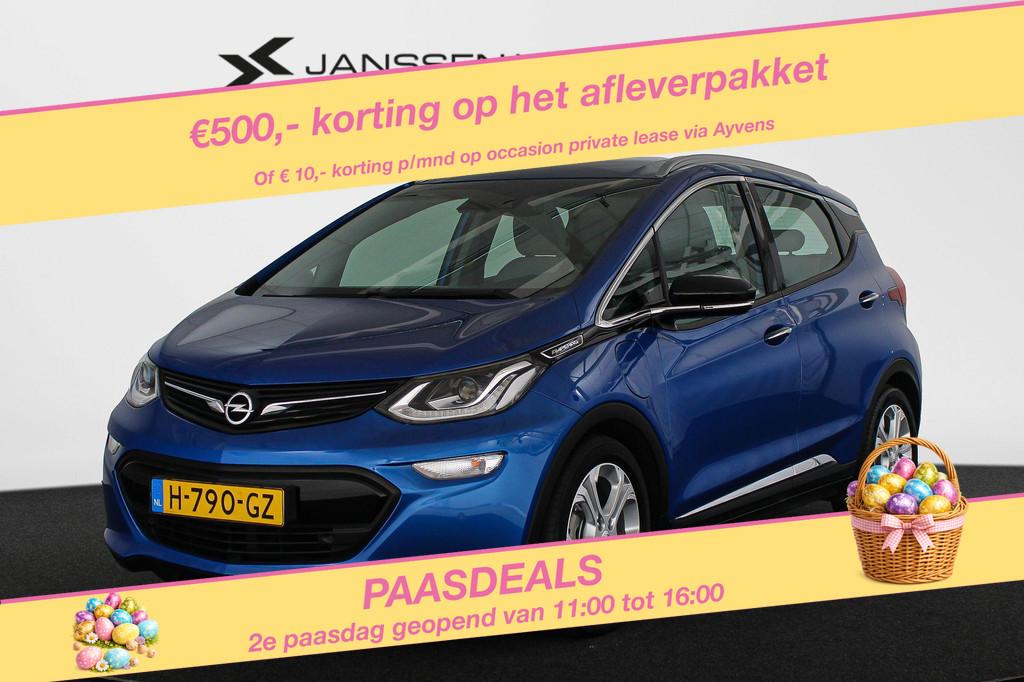 Opel Ampera-e Business 60 kWh SOH 100% Stoelverwarming Clima, Stof, Blauw, 380 km, Origineel Nederlands