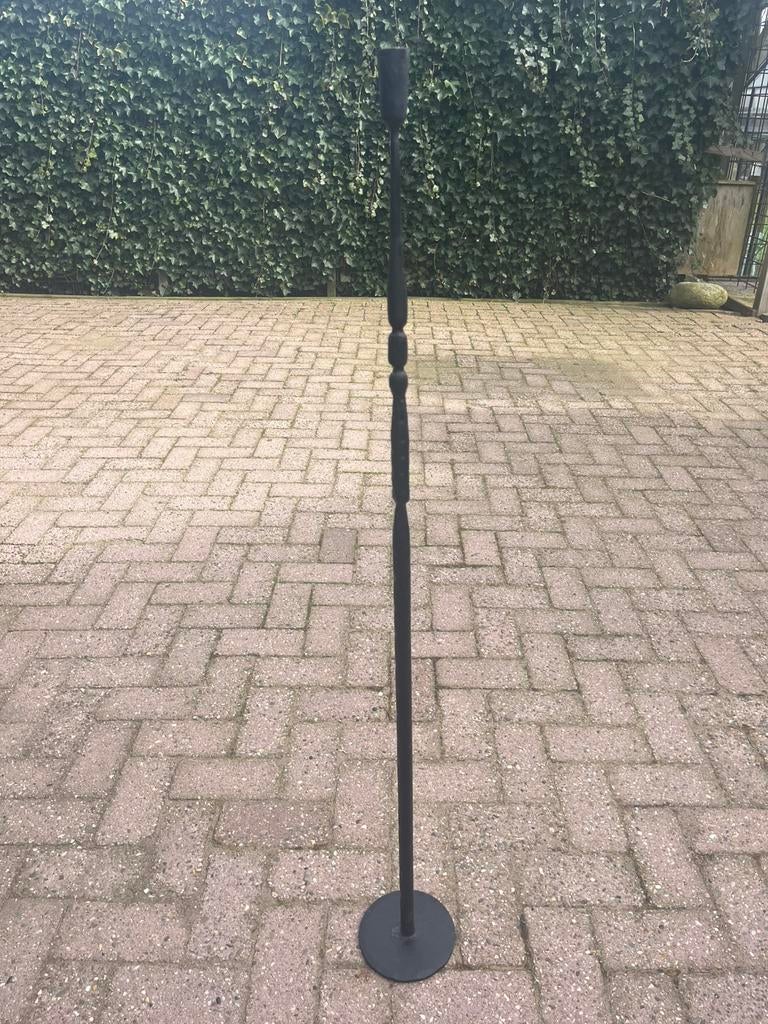 Kaarsenstandaard, Huis en Inrichting, Woonaccessoires | Kandelaars en Kaarsen, Ophalen, Gebruikt, Zwart, Kandelaar