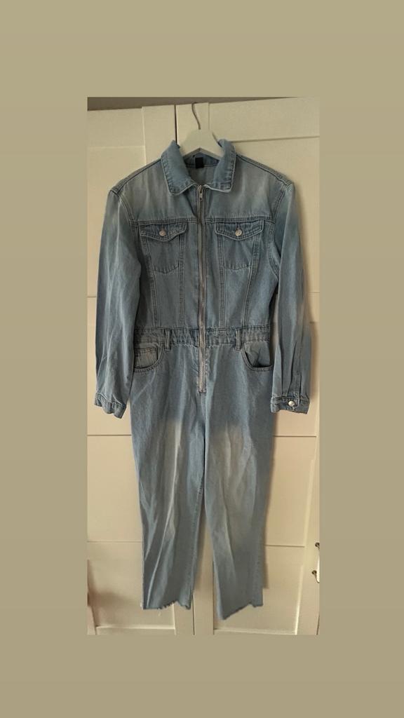 Jumpsuit denim, Kleding | Dames, Jumpsuits, Ophalen of Verzenden, Zo goed als nieuw, Maat 42/44 (L), Blauw