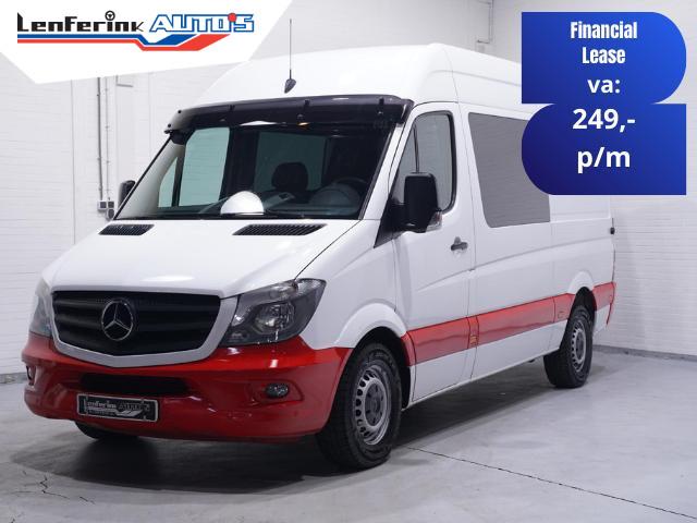 Mercedes-Benz Sprinter 316 CDI 163 pk Dubbel Cabine L2H2 Air, Auto's, Bestelauto's, Bedrijf, Te koop, ABS, Airconditioning, Alarm