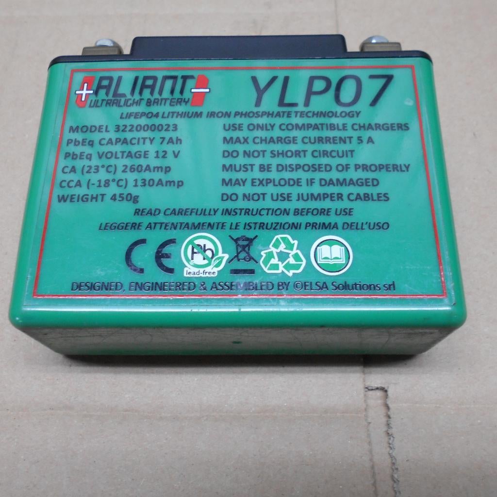 Aliant YLP07 Lithium Ion Accu, Motoren, Ophalen of Verzenden, Gebruikt