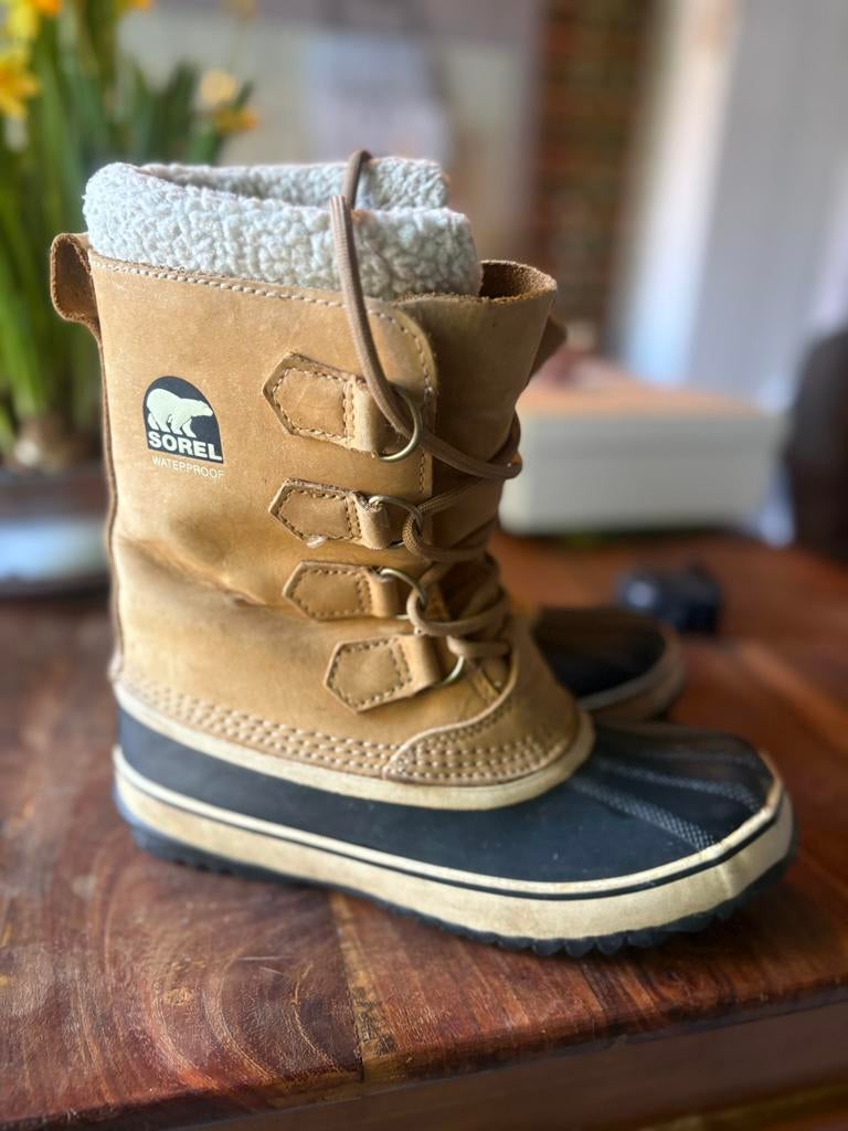 Sorel winterlaarzen maat 38,5 – warm, waterproof en netjes, Kleding | Dames, Beige, Snowboots, Ophalen of Verzenden, Gedragen
