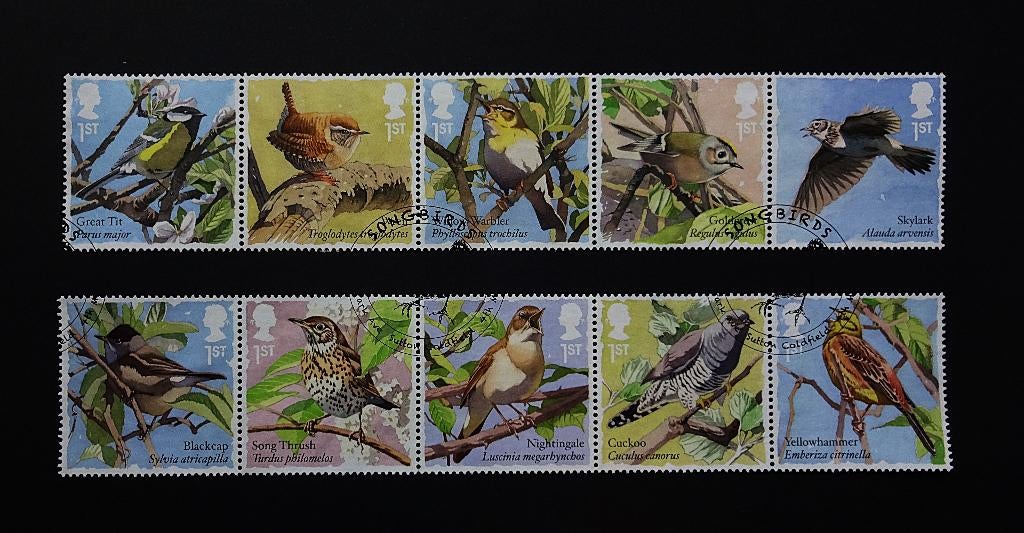 UK / Engeland 2017 Zangvogels, Verzenden, Gestempeld