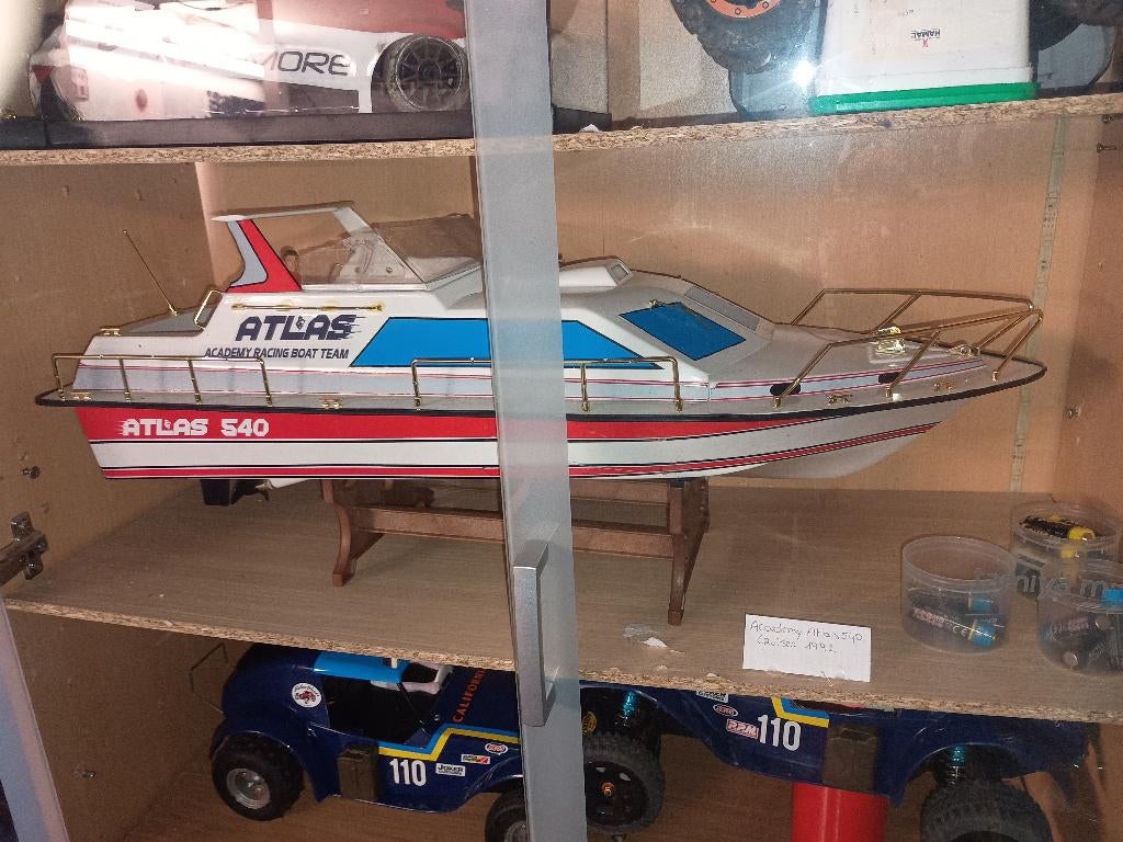 Vintage zgan RC boot MET DOOS, Ophalen of Verzenden, Zo goed als nieuw