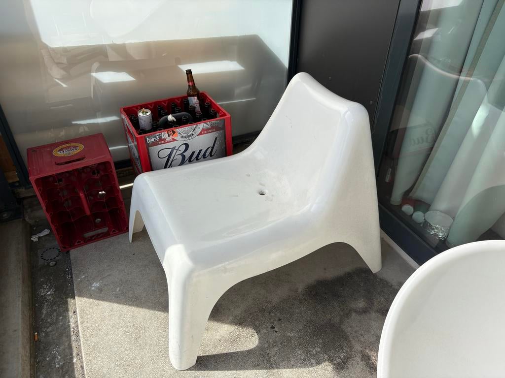 2x IKEA BUNSO stoel, Ophalen, Kunststof, Gebruikt, Twee