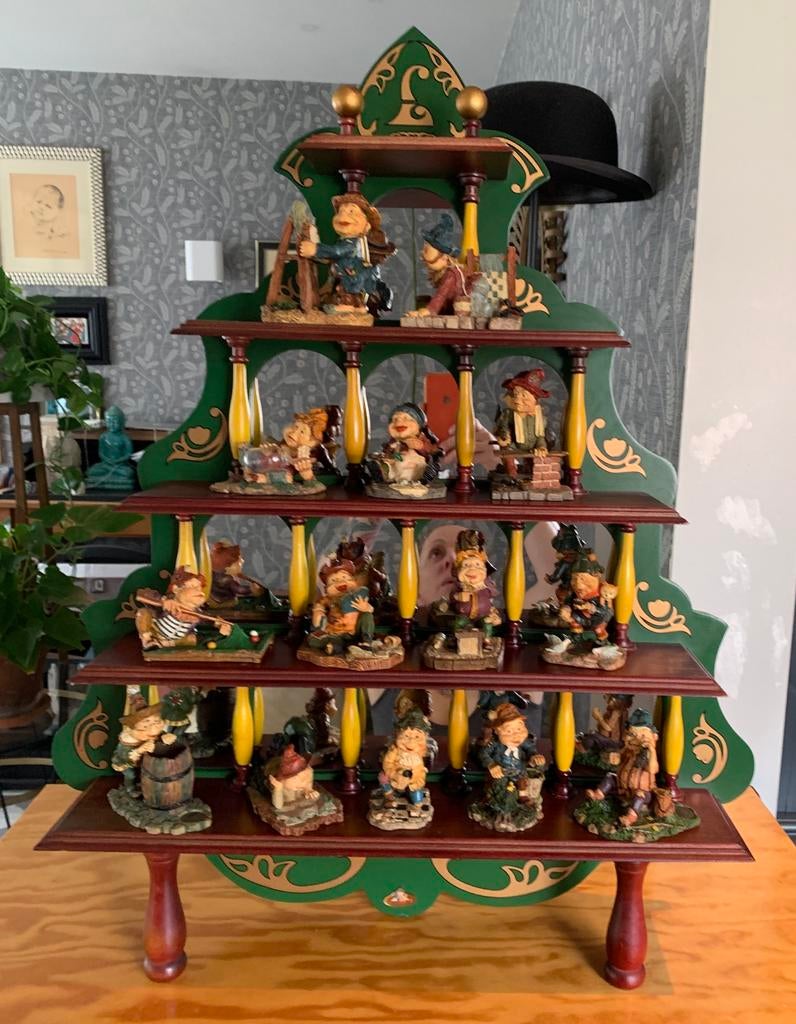 Efteling Laaf hobby atelier / spiegelkast incl 14 beeldjes, Verzamelen, Beelden en Beeldjes, Ophalen, Zo goed als nieuw, Laaf