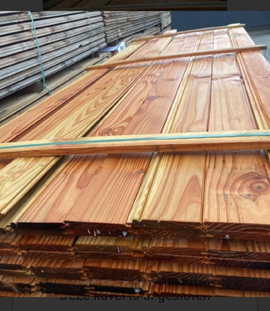 GG delen Veer en Groef met Kraal!! Mooie planken, Ophalen, Nieuw, 250 cm of meer, Planken