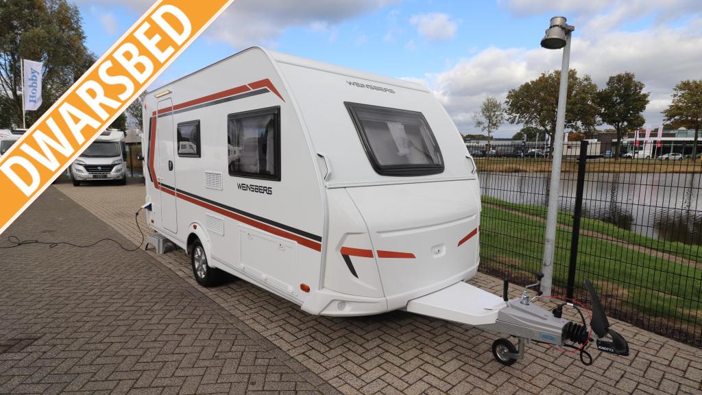 Weinsberg CaraOne 420 QD Dwars bed model 2026- 1350 KG - 887, Caravans en Kamperen, Caravans, Overige merken, Bedrijf, Treinzit
