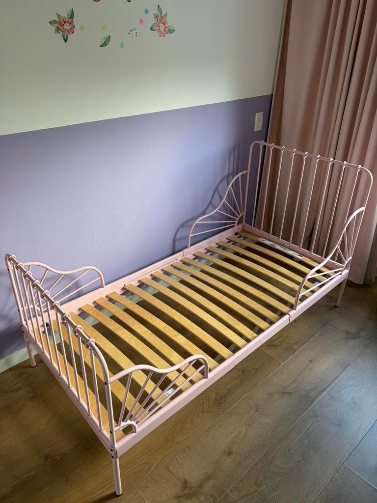 Ikea Minnen meegroei kinderbed (80x200cm), Ophalen, 70 tot 85 cm, Zo goed als nieuw, Lattenbodem