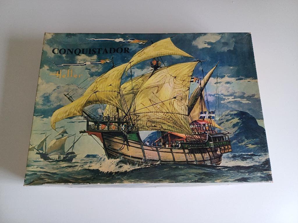 Vintage Model ship Heller Conquistador Ref L875 1971, Ophalen of Verzenden, Nieuw, Heller