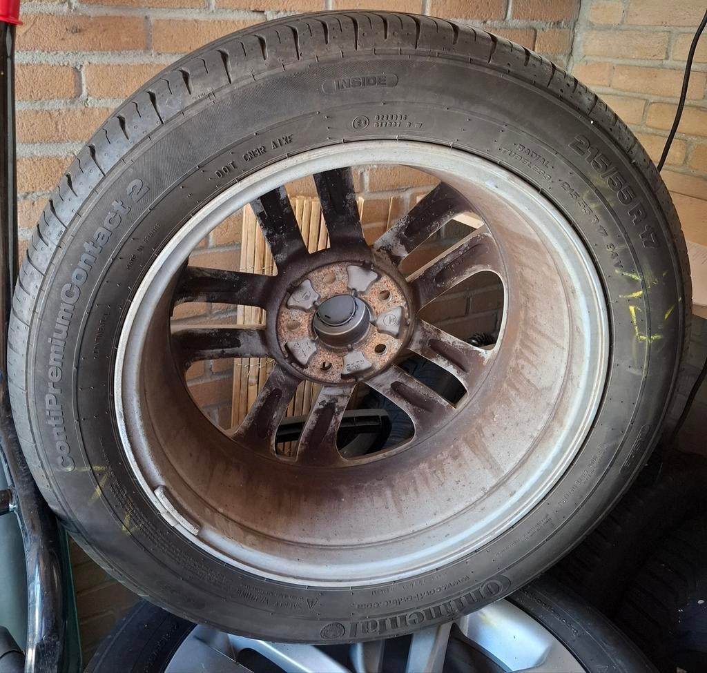 8 nissan juke banden met velgen, Ophalen of Verzenden, 16 inch, Zomerbanden, Banden en Velgen