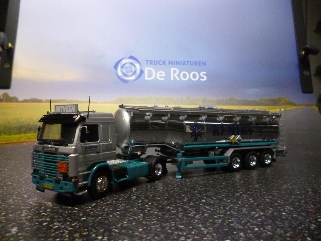 Tekno Scania 143 Kemira / Intveen met certificaat, Hobby en Vrije tijd, Ophalen of Verzenden, Nieuw, Bus of Vrachtwagen, Tekno