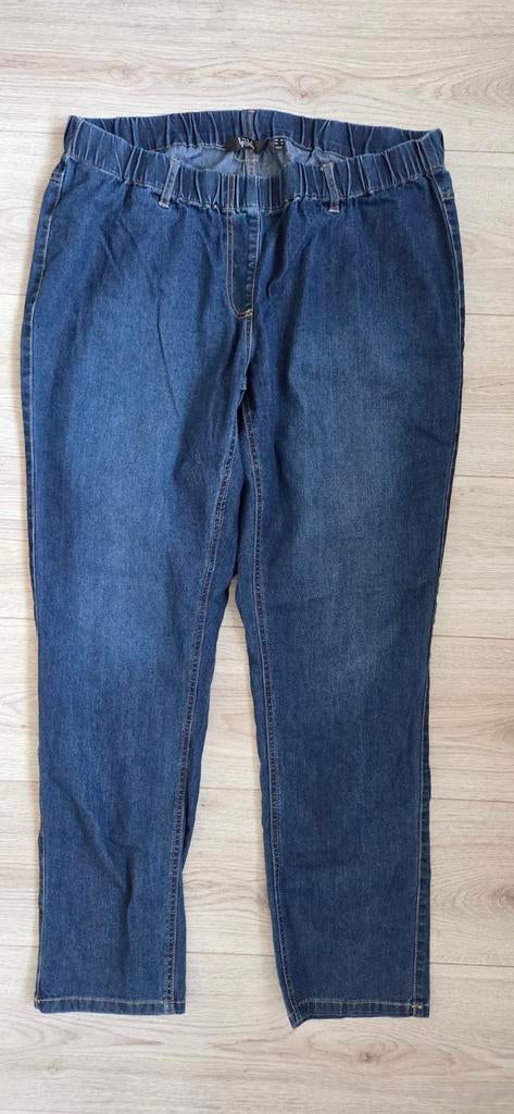 Ulla Popken jeans blauw elastiek in tailleband maat 48, Kleding | Dames, Blauw, Overige jeansmaten, Ulla Popken, Ophalen of Verzenden