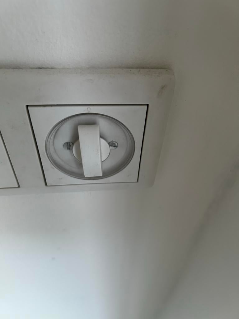 Elektronisch Zonnescherm groen gestreept met blauw, Tuin en Terras, Zonneschermen, Ophalen, Gebruikt, 450 cm of meer, Elektrisch