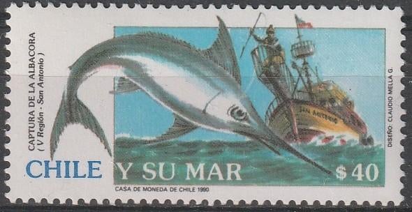 1720. Chili 1366 pfr. Visserij, Ophalen of Verzenden, Postfris, Zuid-Amerika