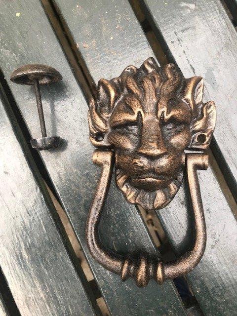 mooie metalen deurklopper, leeuwenkop, Ophalen of Verzenden