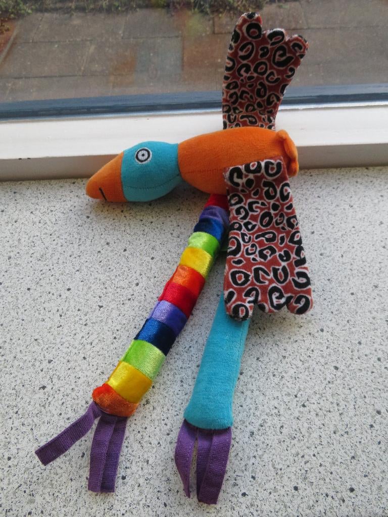 Vogel van Nicolle van den Hurk Kids Right Knuffelfabriek, Ophalen of Verzenden, Zo goed als nieuw, Overige typen