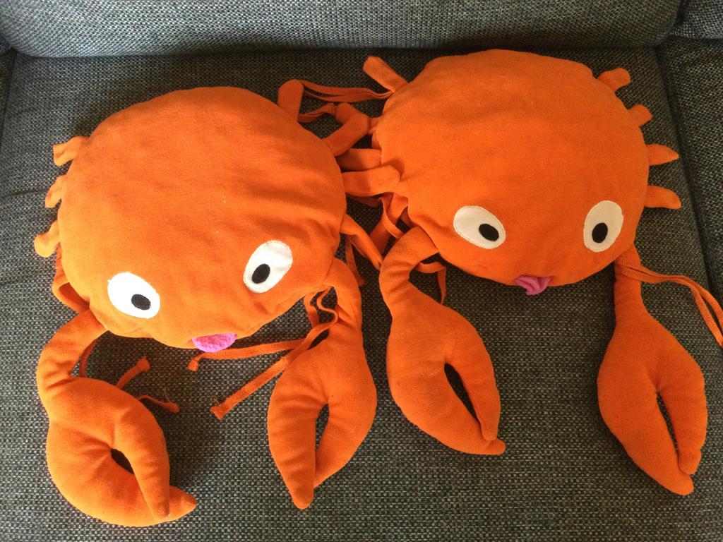 2 Krabben (voor bij . Op Ikea krukjes te leggen) € 1 p.st., Ophalen of Verzenden, Zo goed als nieuw, Overige typen