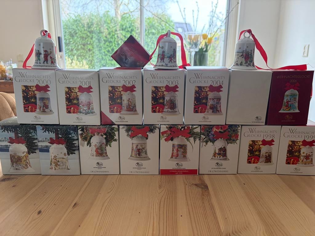 HutschenreutherWeihnachtsglocken1992‑2006 – 2 Bundels in OVP, Ophalen of Verzenden, Nieuw