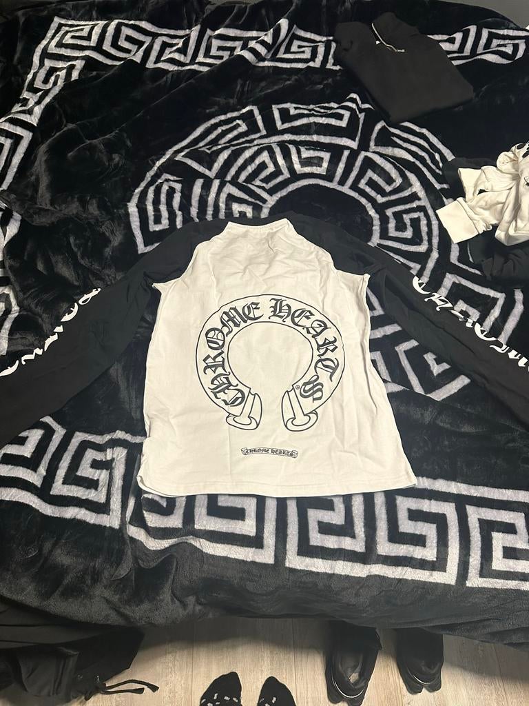 Chrome Hearts longsleeve Maat S, Kleding | Heren, T-shirts, Ophalen of Verzenden, Gedragen, Maat 46 (S) of kleiner, Zwart