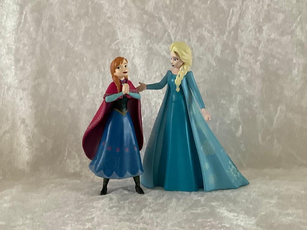 Disney Frozen ornamenten set - 2 st. Anna en ELsa, Ophalen of Verzenden, Overige figuren, Zo goed als nieuw, Beeldje of Figuurtje
