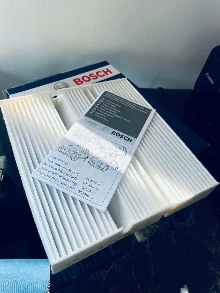 Nieuw Bosch Interieurfilter M5143  Mercedes-Benz A B CLA GLB, Auto-onderdelen, Filters, Ophalen of Verzenden, Nieuw, Mercedes-Benz