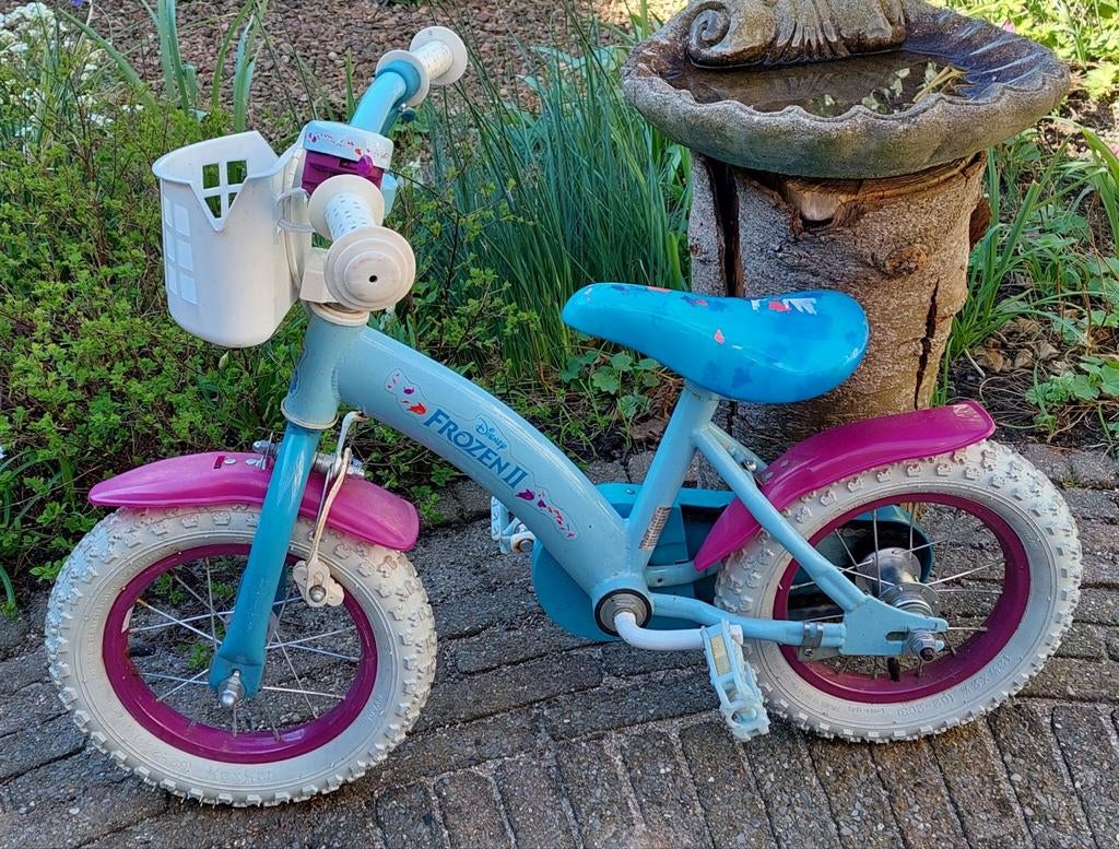 Disney Frozen kinderfiets, 12,5 inch, Ophalen, Gebruikt, 14 inch of minder, Disney Frozen