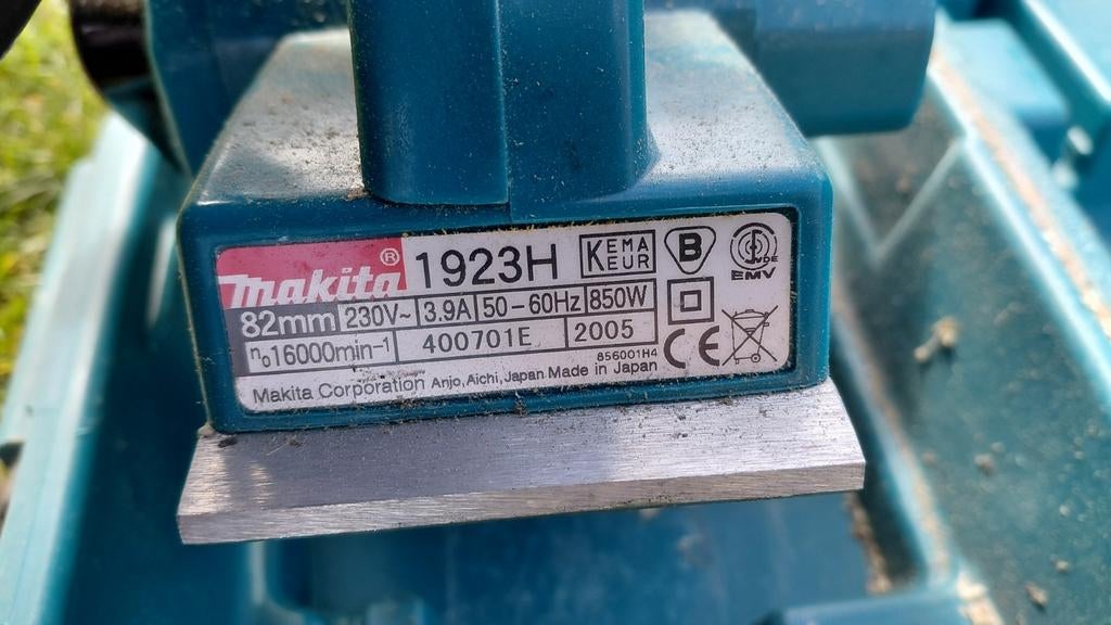 Makita 1923H 230V Schaafmachine - Zo goed als nieuw, Ophalen of Verzenden, Zo goed als nieuw, Elektrisch, Makita