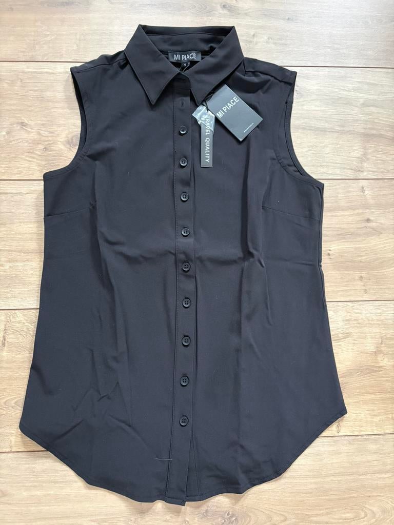 Mi Piace mouwloze travel blouse maat S., Ophalen of Verzenden, Nieuw, Maat 36 (S), Zwart