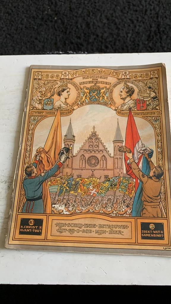 Schrijf schriftje uit 1948 koningin Wilhelmina, Ophalen of Verzenden, Zo goed als nieuw, Nederland, Overige typen