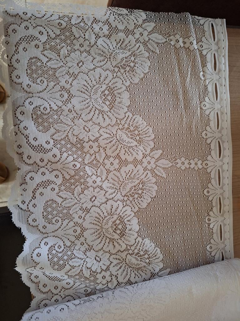 Witte kanten valletjes, 35/37 cm lang, Ophalen of Verzenden, Minder dan 50 cm, Minder dan 100 cm