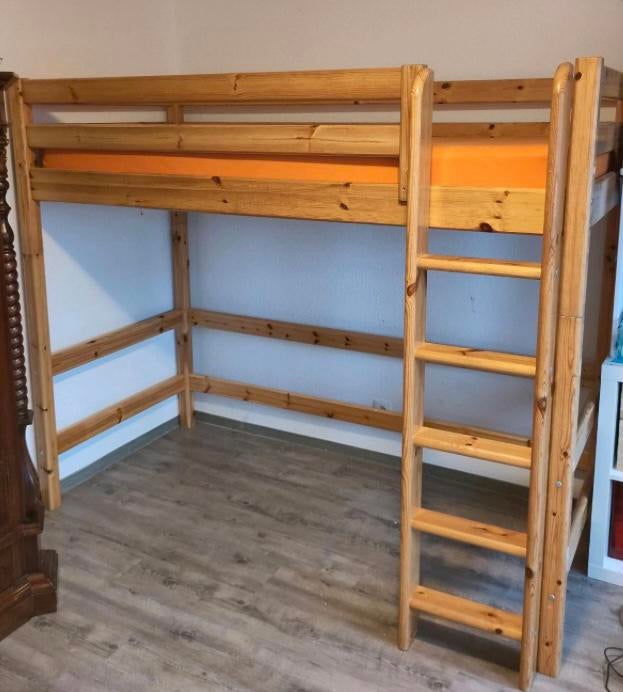 FLEXA Classic - Hoogslaper - massief hout - 184cm!!!, Ophalen, Gebruikt, Hoogslaper