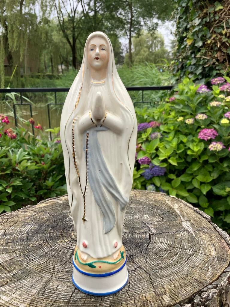Antiek porseleinen Mariabeeld ❤️ Maria van Lourdes Lourdes, Ophalen of Verzenden