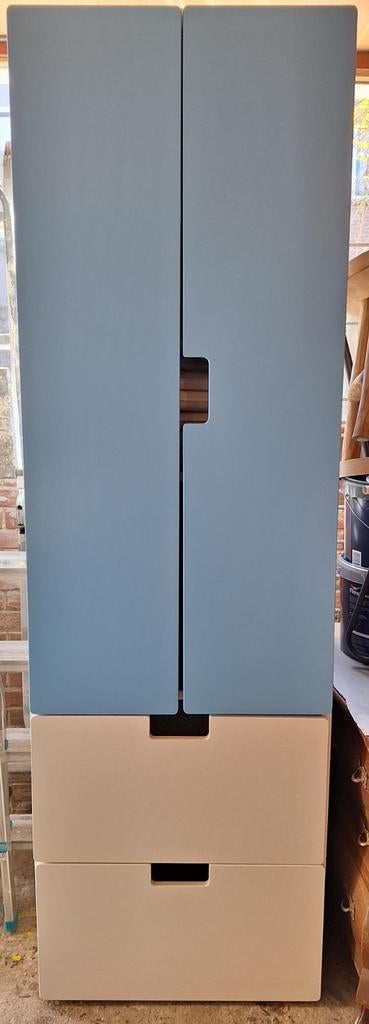 IKEA Stuva kast Blauw wit, Ophalen, Gebruikt, 50 tot 70 cm, 105 cm of meer