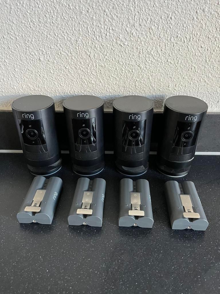 4x Ring Stick Up Camera, Audio, Tv en Foto, Videobewaking, Ophalen of Verzenden, Zo goed als nieuw