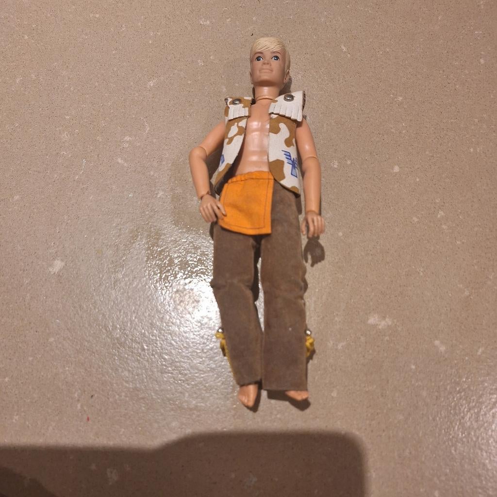 Mattel Big Jim Jeff actiefiguur uit 1975 - Vintage pop, Ophalen of Verzenden, Gebruikt