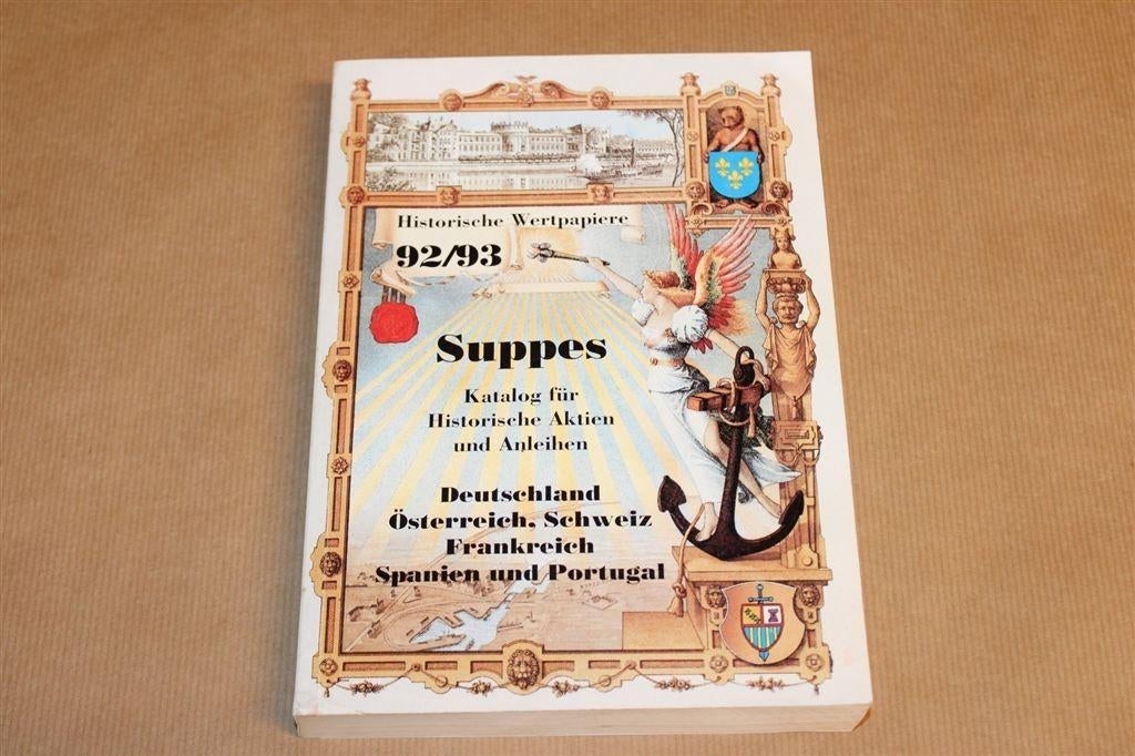Suppes 92/93 — Catalogus Historische Aandelen & Obligaties, Ophalen of Verzenden, Gelezen, Europa