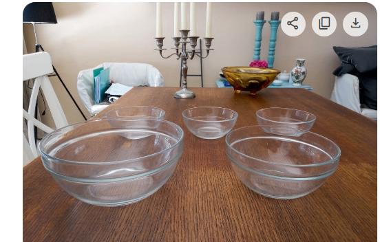 5 delig vintage duralex arcoroc stapelbaar glazen schalen, Ophalen of Verzenden