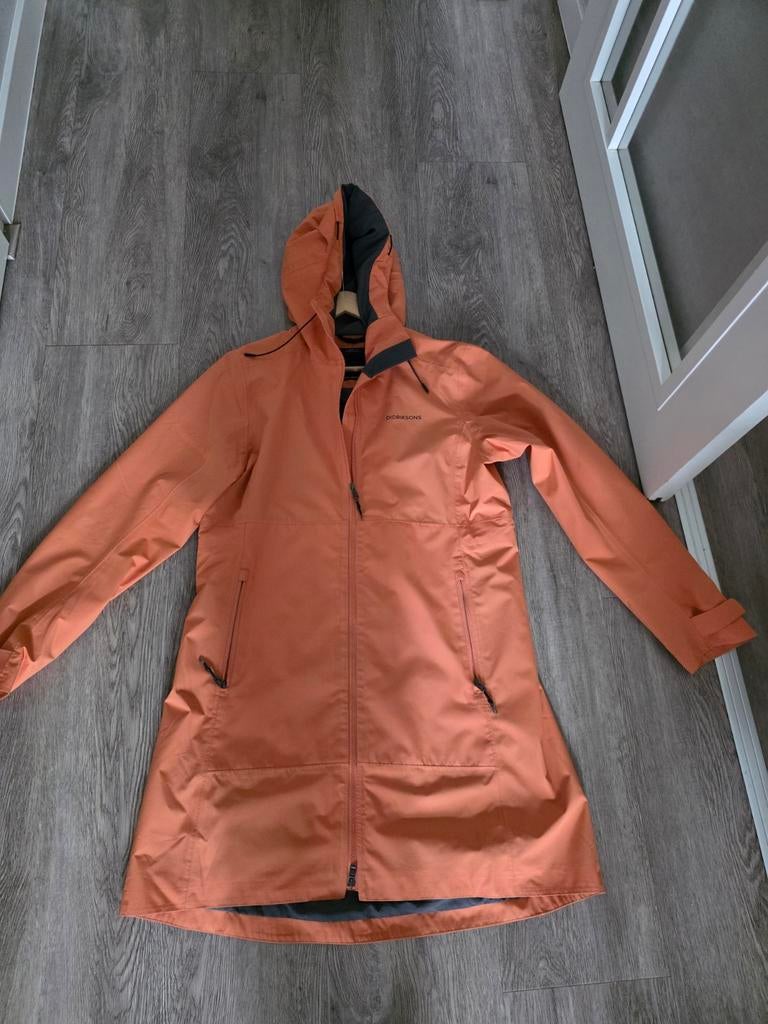 Didriksons parka mt 40, Ophalen of Verzenden, Zo goed als nieuw, Maat 38/40 (M), Zwart