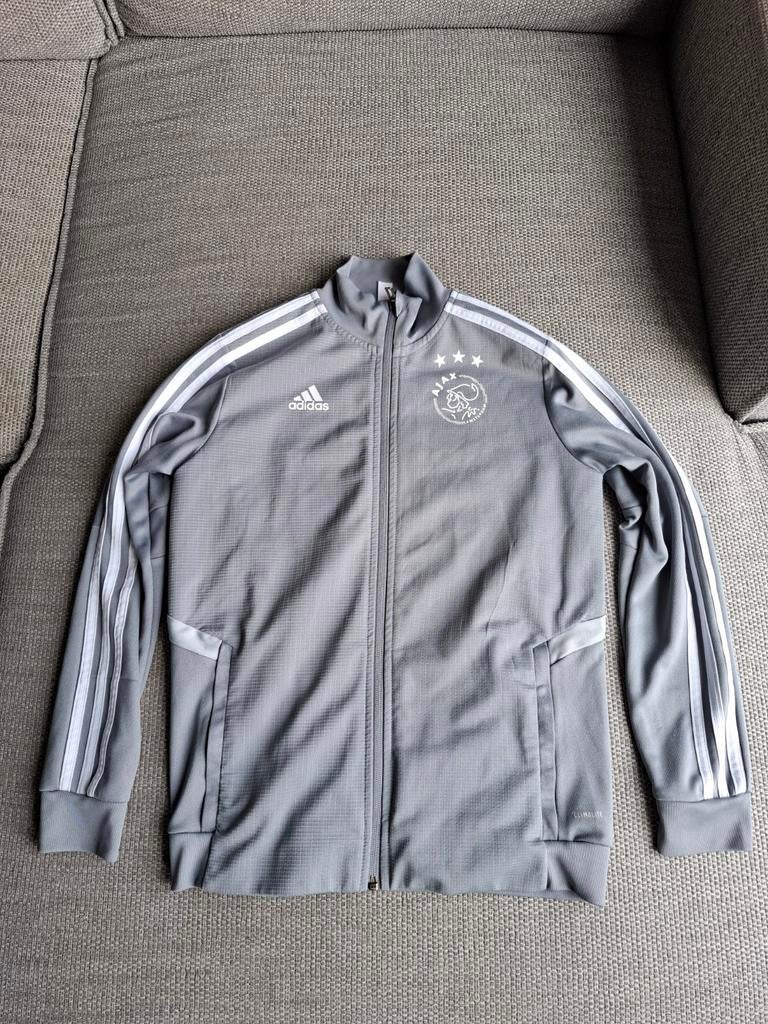 Adidas Ajax trainingsjack vest trainingsjas maat 152 grijs, Adidas, Jongen of Meisje, Trui of Vest, Ophalen of Verzenden