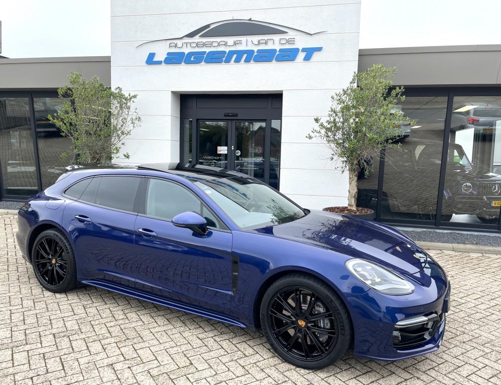 Porsche Panamera Sport Turismo 2.9 4s E-Hybrid | Org NL | Pa, Automaat, 14 kWh, Blauw, Hybride Elektrisch/Benzine