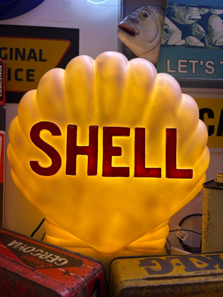 Shell globe lamp / lichtbak, Verzenden, Lichtbak of (neon) lamp